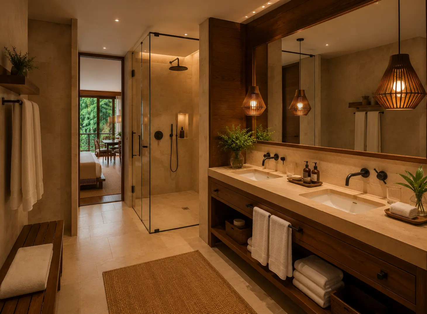 Segundo baño de la suite Ejecutiva - Hotel Yaguas