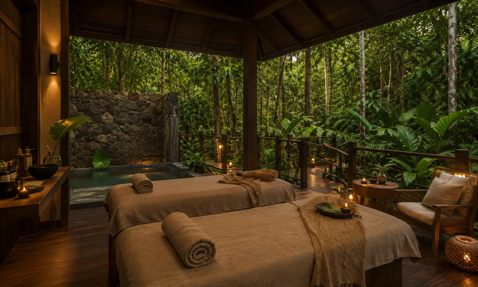 Área de bienestar y spa del Hotel Yaguas