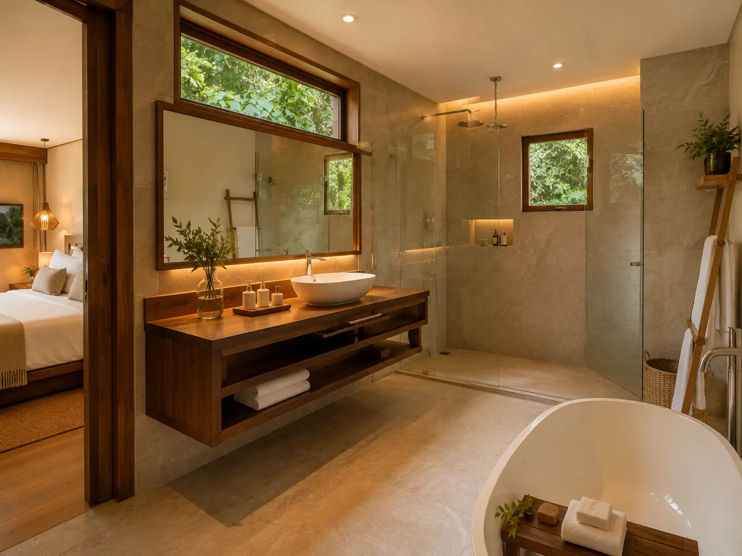 Baño de la habitación Clásica con ducha - Hotel Yaguas