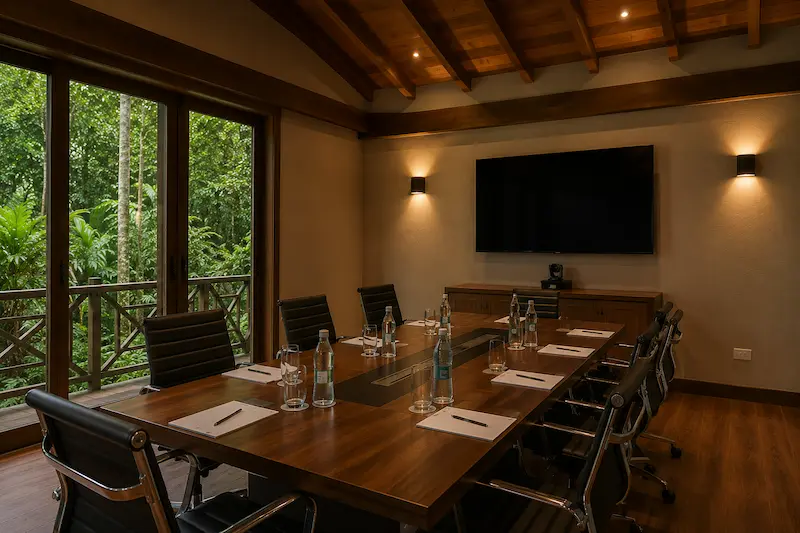 Sala de reuniones íntima para directivos y equipos pequeños - Hotel Yaguas