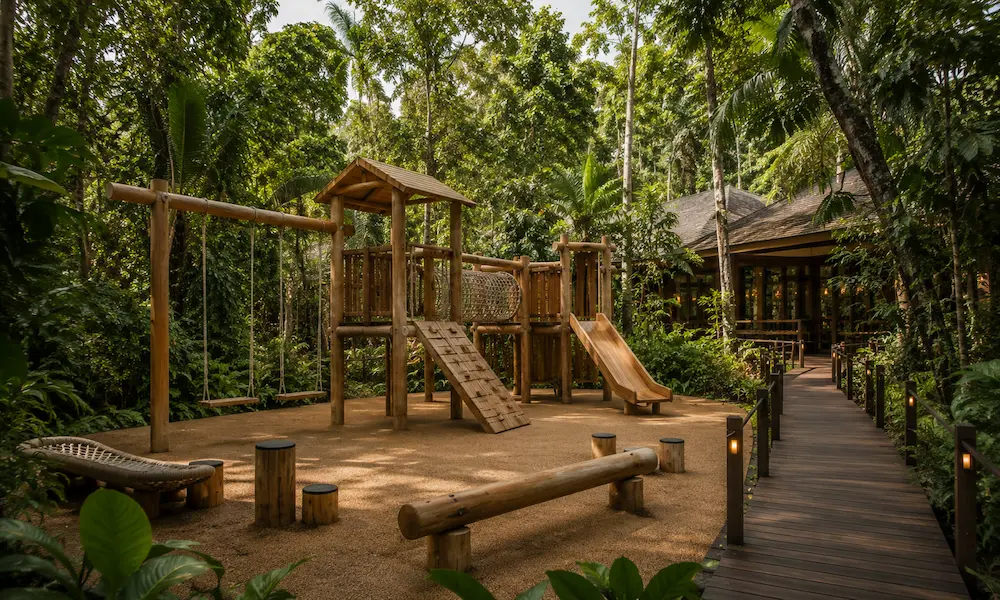 Playground y juegos al aire libre para niños